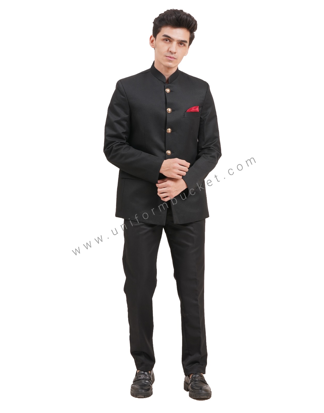 MEN'S BLACK JODHPURI DESIGNER SUIT thumbnail 2